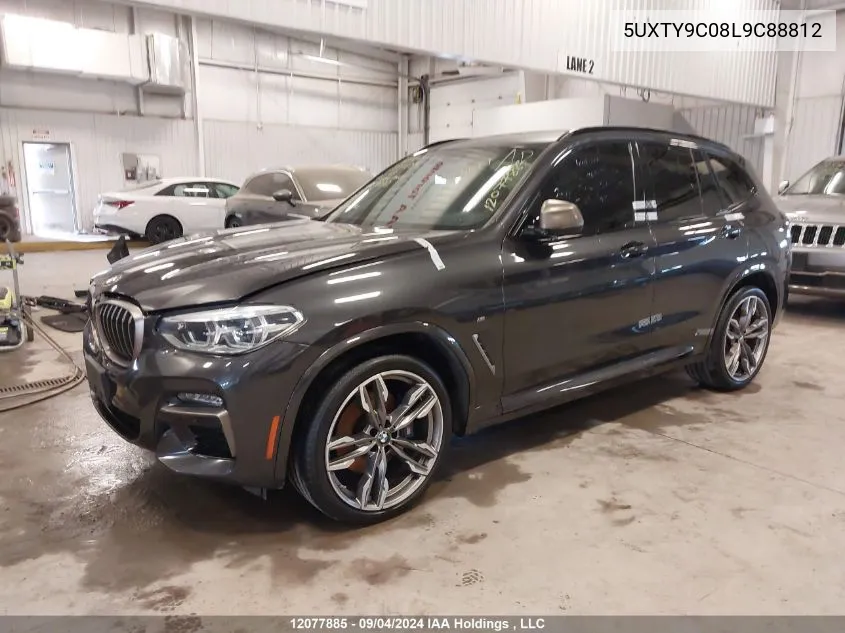 5UXTY9C08L9C88812 2020 BMW X3 xDrivem40I