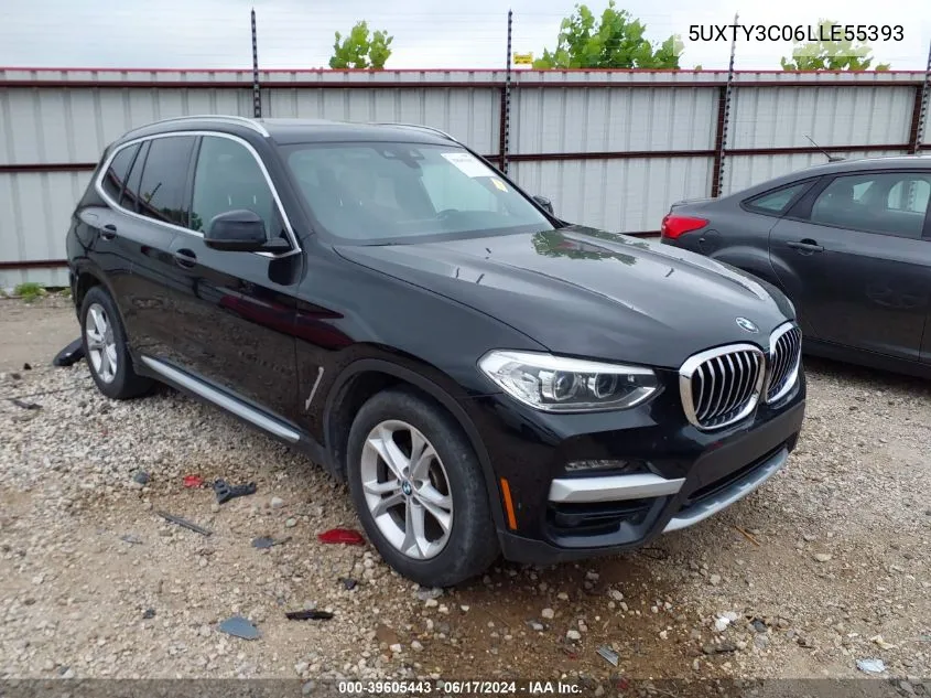 5UXTY3C06LLE55393 2020 BMW X3 Sdrive30I