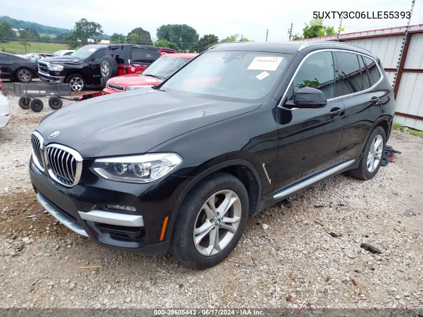 2020 BMW X3 Sdrive30I VIN: 5UXTY3C06LLE55393 Lot: 39605443