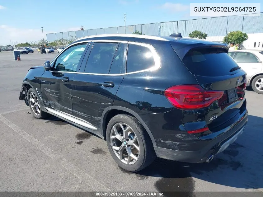 5UXTY5C02L9C64725 2020 BMW X3 xDrive30I