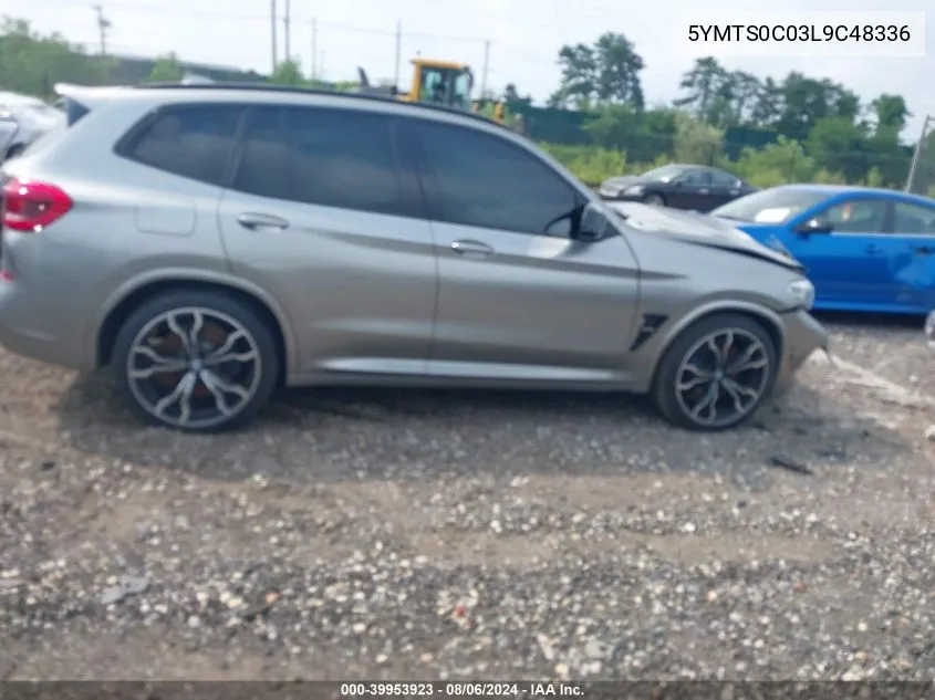 2020 BMW X3 M Competition VIN: 5YMTS0C03L9C48336 Lot: 39953923