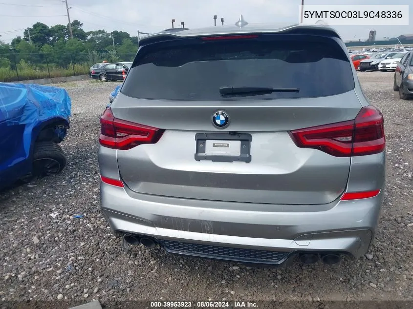 2020 BMW X3 M Competition VIN: 5YMTS0C03L9C48336 Lot: 39953923