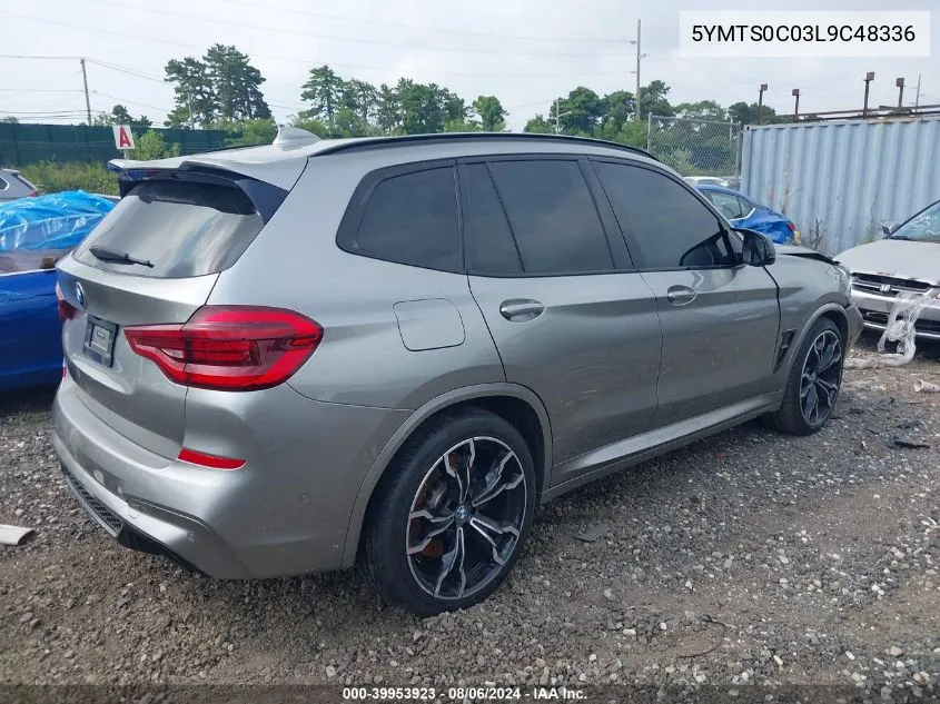 2020 BMW X3 M Competition VIN: 5YMTS0C03L9C48336 Lot: 39953923