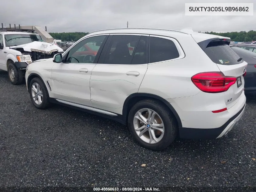 2020 BMW X3 Sdrive30I VIN: 5UXTY3C05L9B96862 Lot: 40058633