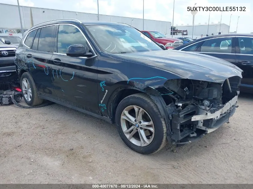 5UXTY3C00LLE55132 2020 BMW X3 Sdrive30I