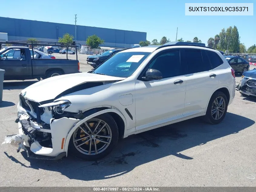 2020 BMW X3 Phev xDrive30E VIN: 5UXTS1C0XL9C35371 Lot: 40170997