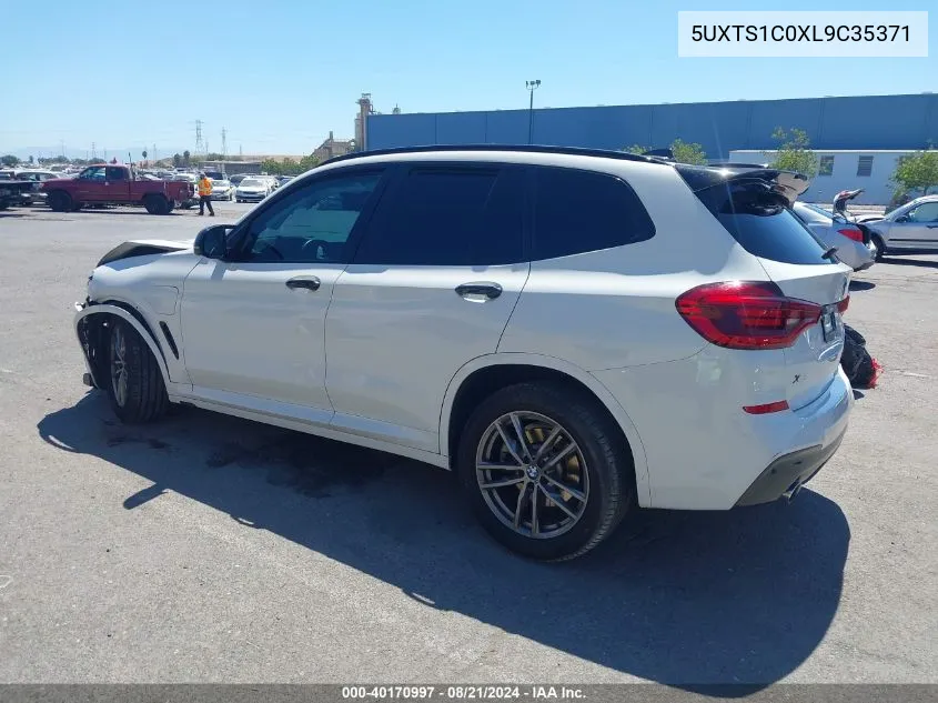 2020 BMW X3 Phev xDrive30E VIN: 5UXTS1C0XL9C35371 Lot: 40170997