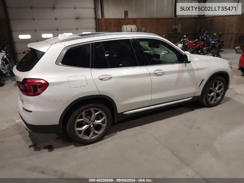 5UXTY5C02LLT35471 2020 BMW X3 xDrive30I