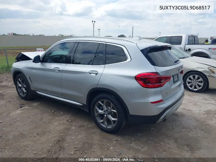 2020 BMW X3 Sdrive30I VIN: 5UXTY3C05L9D68517 Lot: 40253561