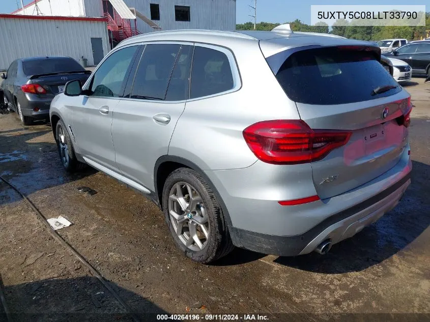 5UXTY5C08LLT33790 2020 BMW X3 xDrive30I