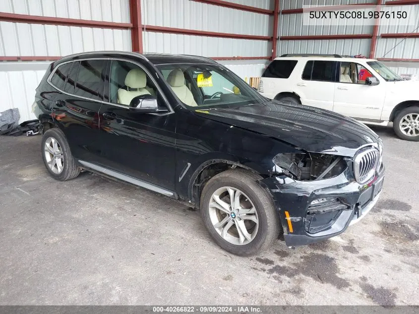 2020 BMW X3 xDrive30I VIN: 5UXTY5C08L9B76150 Lot: 40266822