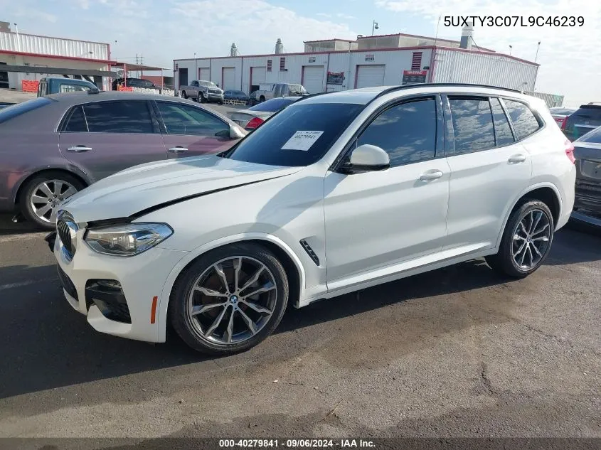 2020 BMW X3 Sdrive30I VIN: 5UXTY3C07L9C46239 Lot: 40279841