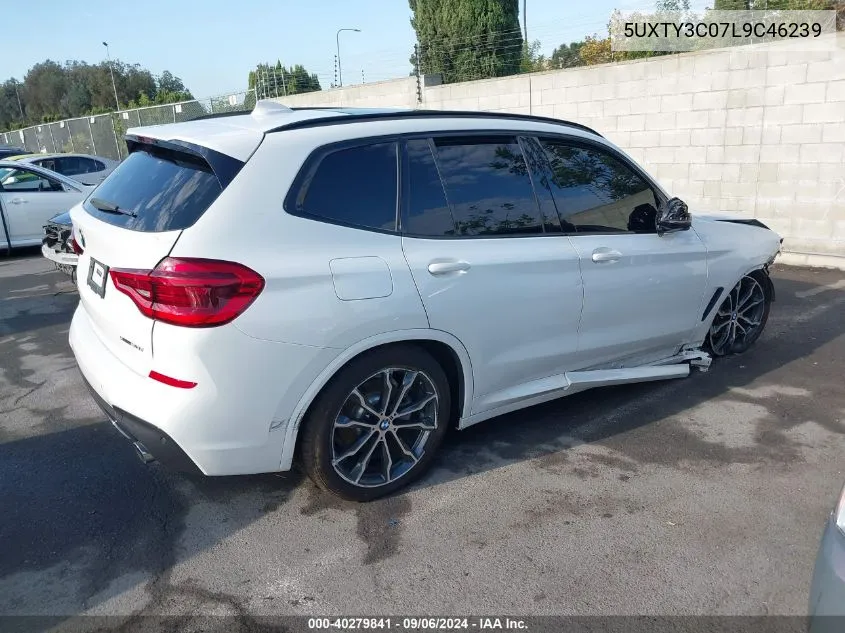 2020 BMW X3 Sdrive30I VIN: 5UXTY3C07L9C46239 Lot: 40279841