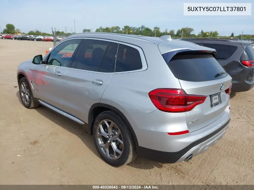 5UXTY5C07LLT37801 2020 BMW X3 xDrive30I