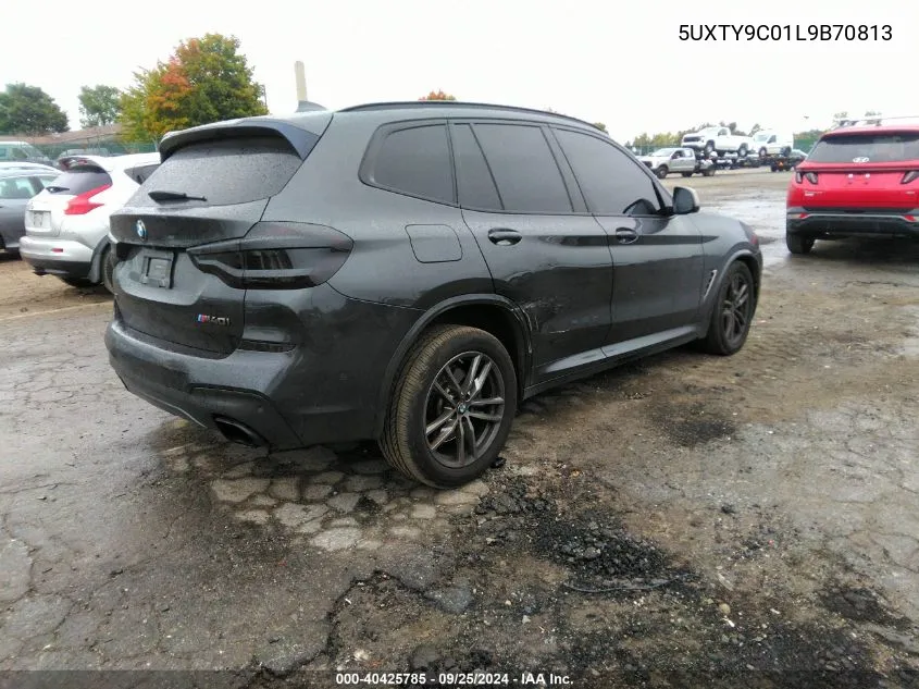 2020 BMW X3 M40I VIN: 5UXTY9C01L9B70813 Lot: 40425785