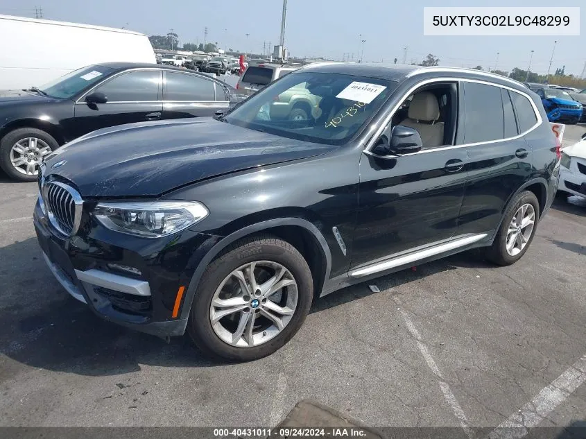 2020 BMW X3 Sdrive30I VIN: 5UXTY3C02L9C48299 Lot: 40431011