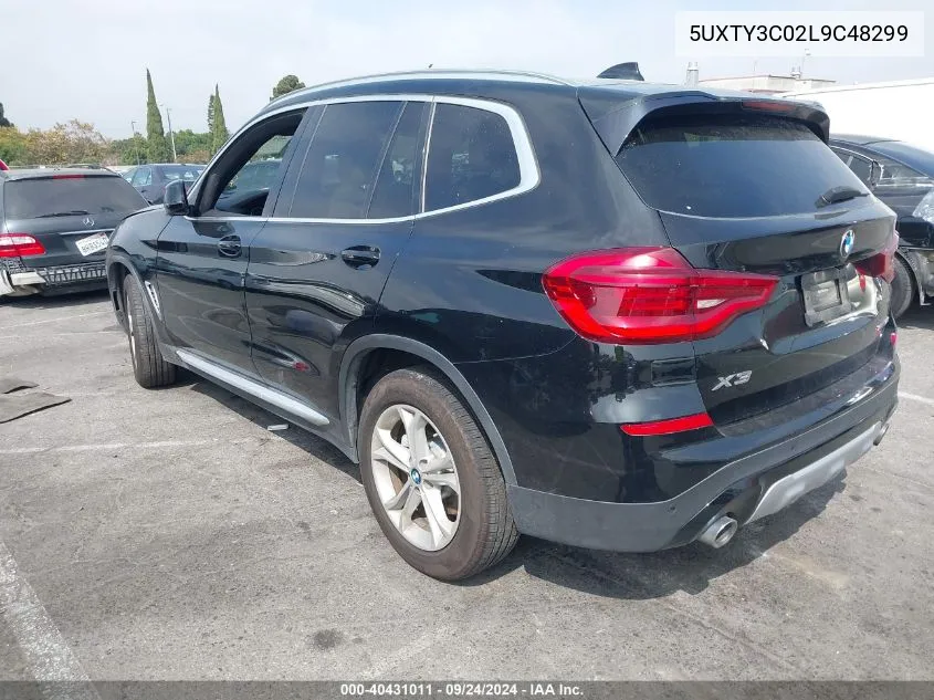 5UXTY3C02L9C48299 2020 BMW X3 Sdrive30I