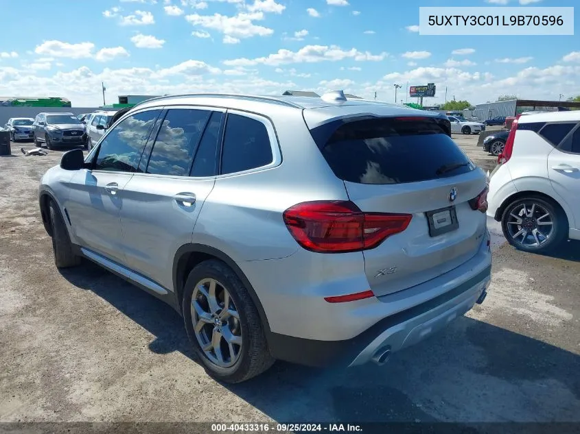 5UXTY3C01L9B70596 2020 BMW X3 Sdrive30I