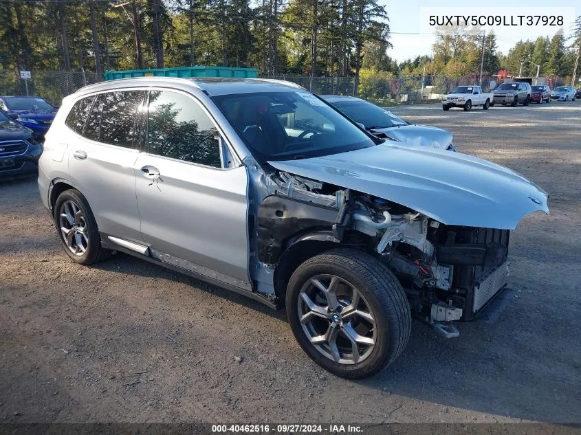 2020 BMW X3 xDrive30I VIN: 5UXTY5C09LLT37928 Lot: 40462516