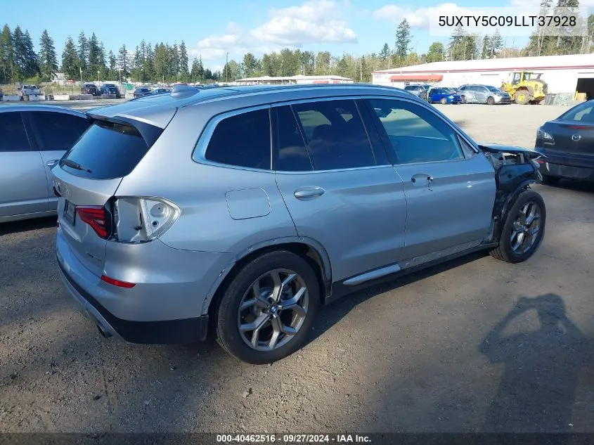 2020 BMW X3 xDrive30I VIN: 5UXTY5C09LLT37928 Lot: 40462516