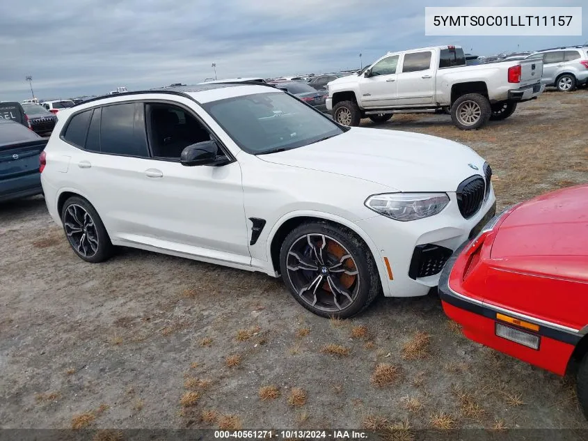 2020 BMW X3 M Competition VIN: 5YMTS0C01LLT11157 Lot: 40561271