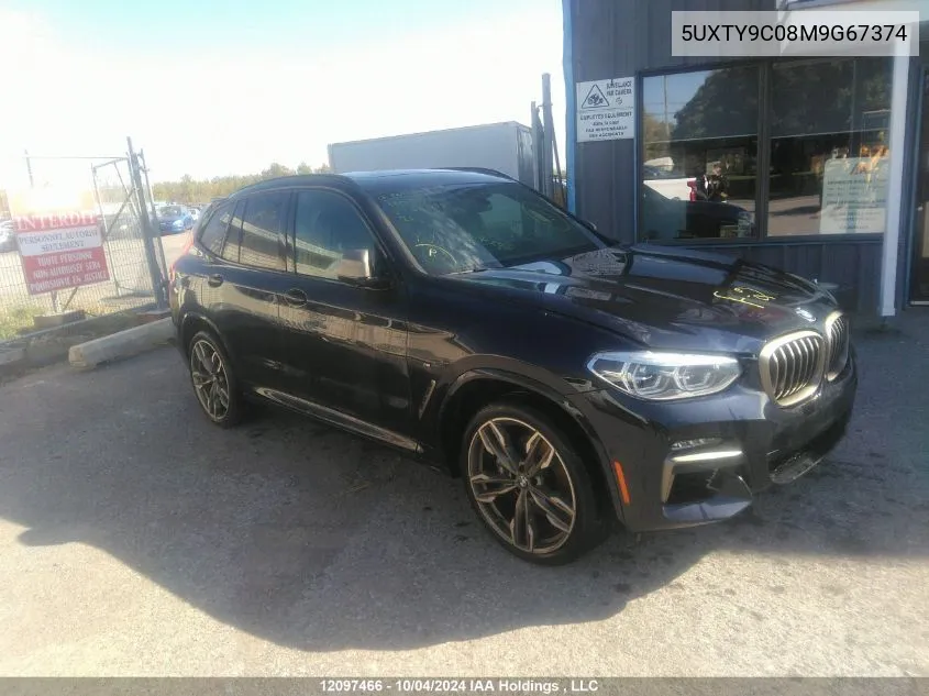 2021 BMW X3 xDrivem40I VIN: 5UXTY9C08M9G67374 Lot: 12097466