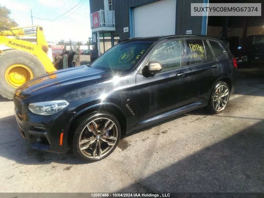 2021 BMW X3 xDrivem40I VIN: 5UXTY9C08M9G67374 Lot: 12097466