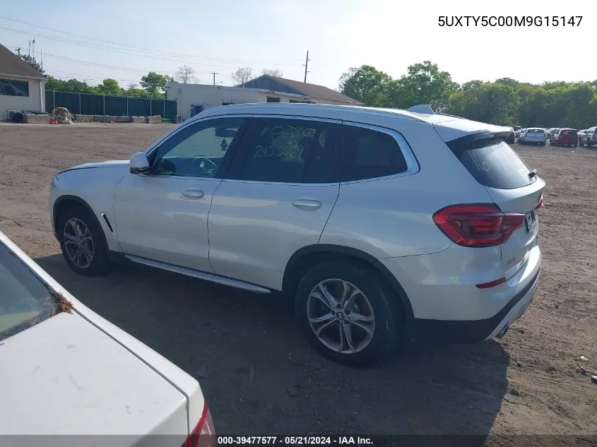 5UXTY5C00M9G15147 2021 BMW X3 xDrive30I