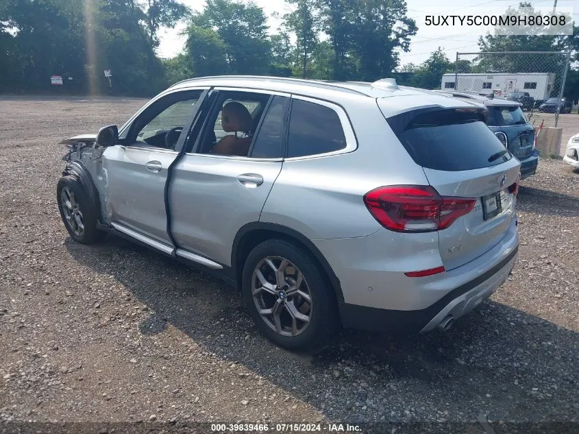 2021 BMW X3 xDrive30I VIN: 5UXTY5C00M9H80308 Lot: 39839466