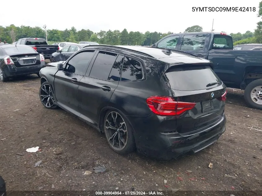 5YMTS0C09M9E42418 2021 BMW X3 M