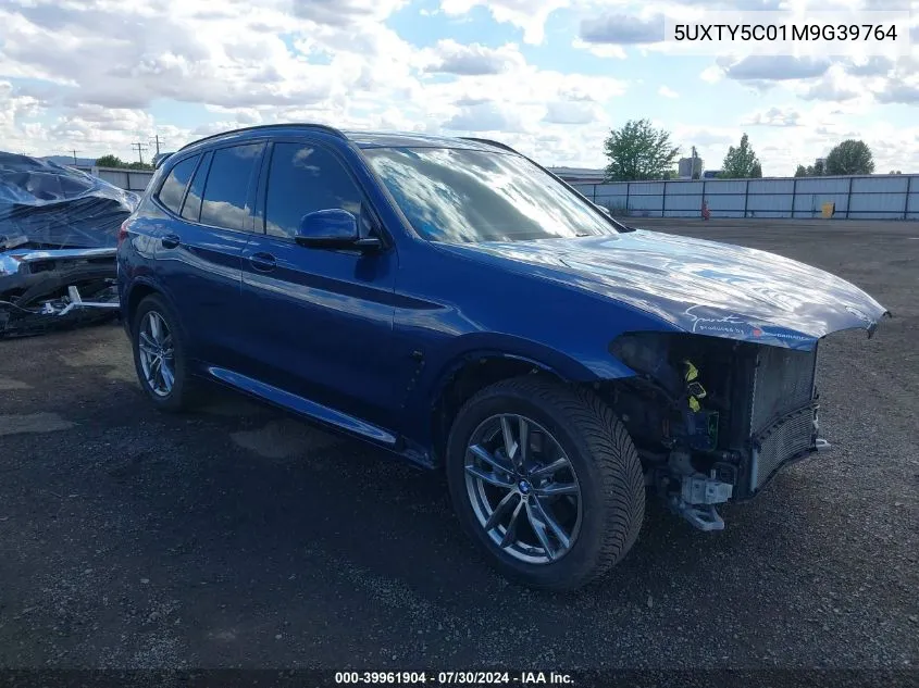 2021 BMW X3 xDrive30I VIN: 5UXTY5C01M9G39764 Lot: 39961904