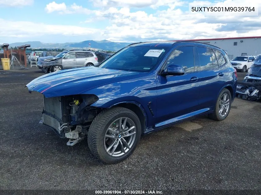 2021 BMW X3 xDrive30I VIN: 5UXTY5C01M9G39764 Lot: 39961904