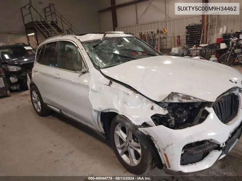 2021 BMW X3 xDrive30I VIN: 5UXTY5C00M9H34462 Lot: 40044778