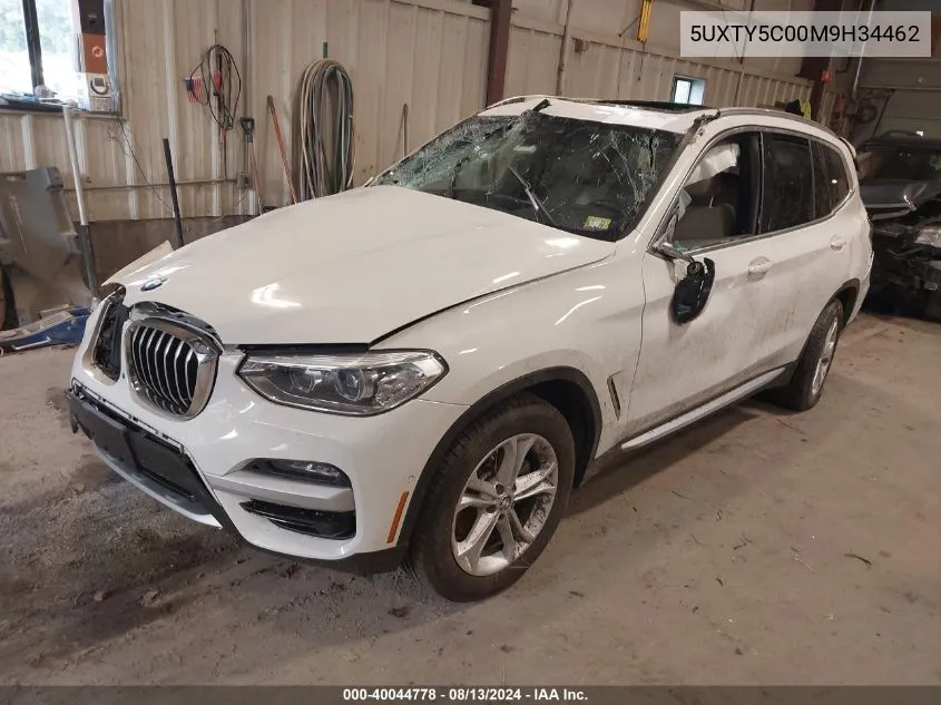 2021 BMW X3 xDrive30I VIN: 5UXTY5C00M9H34462 Lot: 40044778