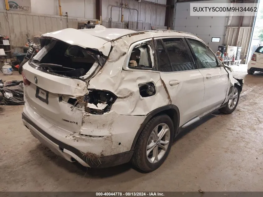 5UXTY5C00M9H34462 2021 BMW X3 xDrive30I