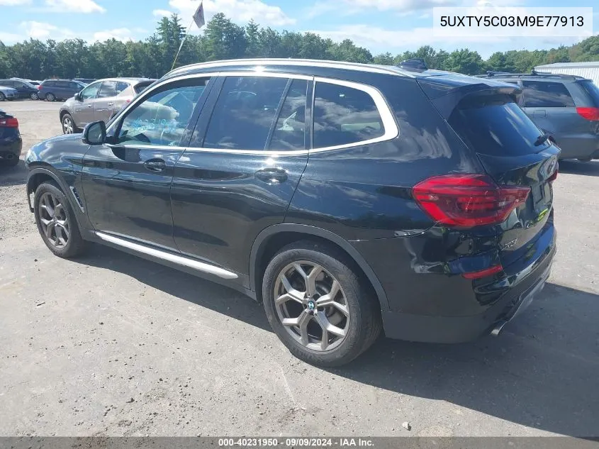 5UXTY5C03M9E77913 2021 BMW X3 xDrive30I