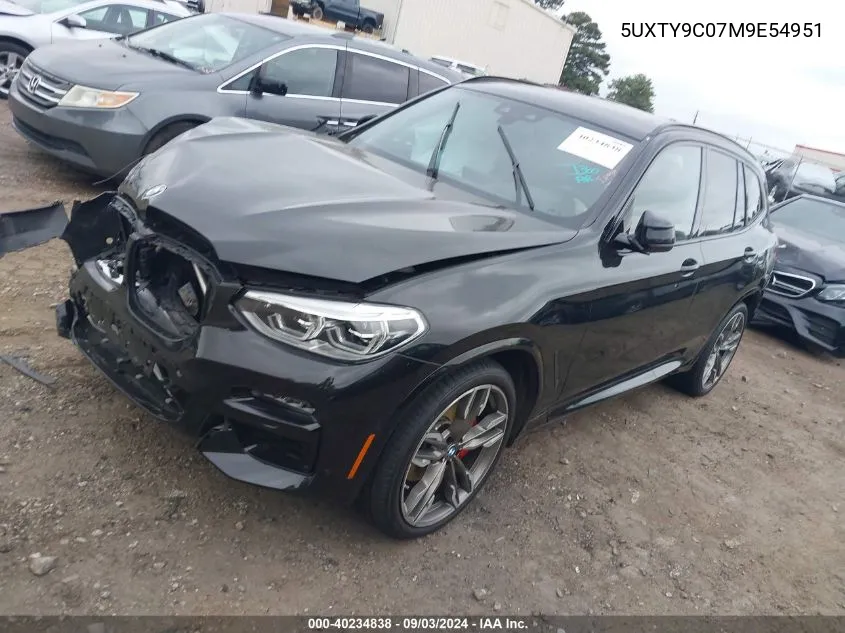 5UXTY9C07M9E54951 2021 BMW X3 M40I