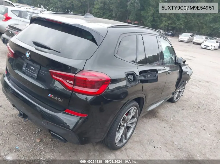 5UXTY9C07M9E54951 2021 BMW X3 M40I