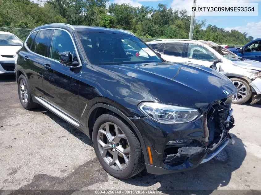 2021 BMW X3 Sdrive30I VIN: 5UXTY3C09M9E93554 Lot: 40256748