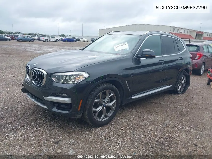 2021 BMW X3 Sdrive30I VIN: 5UXTY3C07M9E37290 Lot: 40293160