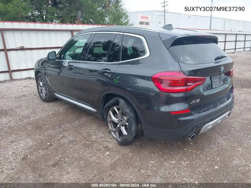 2021 BMW X3 Sdrive30I VIN: 5UXTY3C07M9E37290 Lot: 40293160