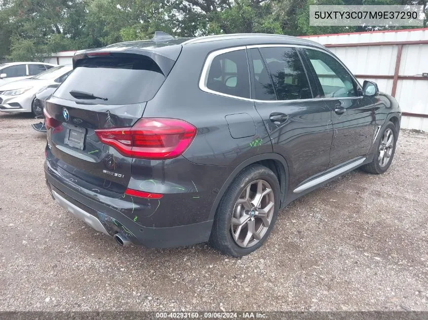 2021 BMW X3 Sdrive30I VIN: 5UXTY3C07M9E37290 Lot: 40293160