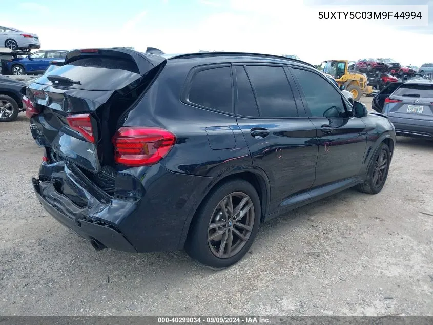 5UXTY5C03M9F44994 2021 BMW X3 xDrive30I