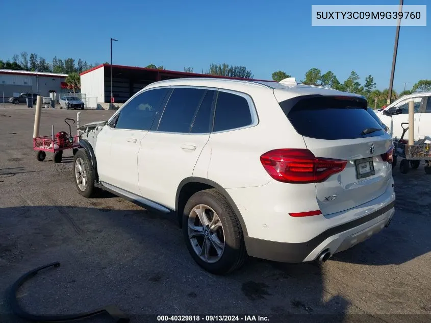 2021 BMW X3 Sdrive30I VIN: 5UXTY3C09M9G39760 Lot: 40329818