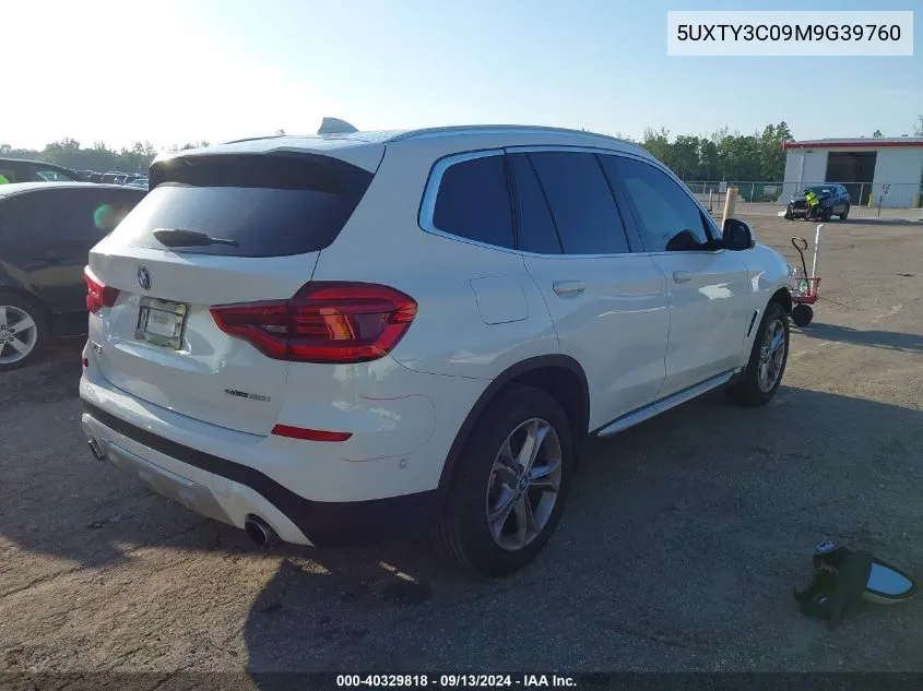 5UXTY3C09M9G39760 2021 BMW X3 Sdrive30I