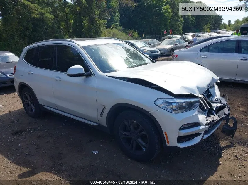 5UXTY5C02M9G94269 2021 BMW X3 xDrive30I