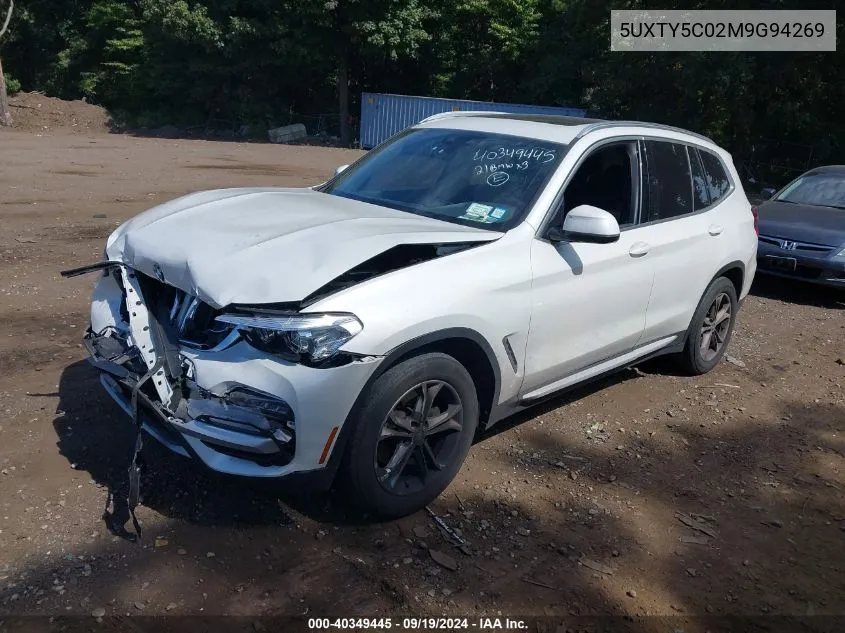 5UXTY5C02M9G94269 2021 BMW X3 xDrive30I