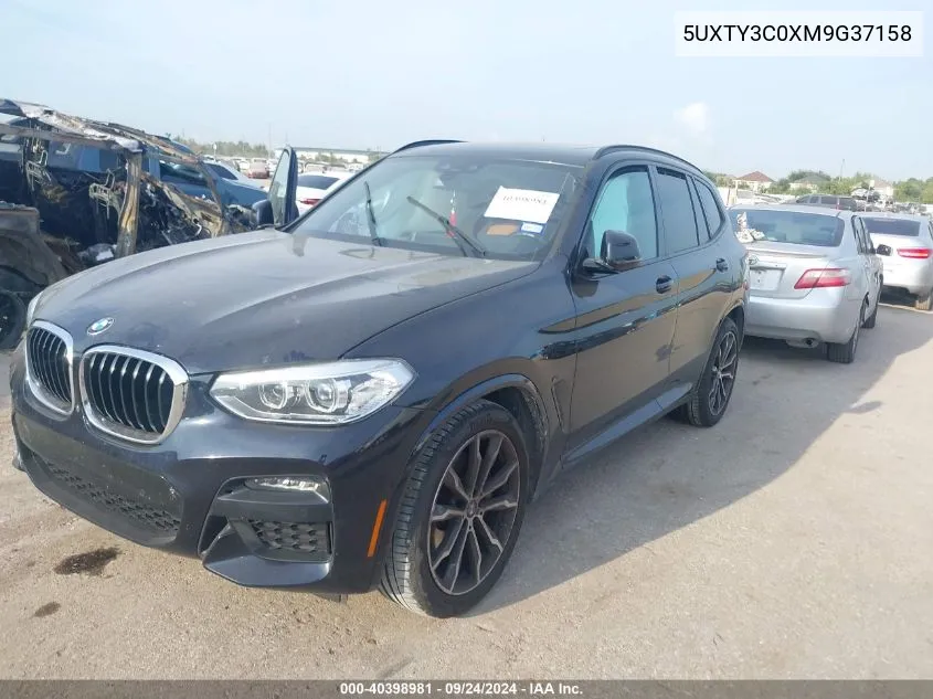 5UXTY3C0XM9G37158 2021 BMW X3 Sdrive30I