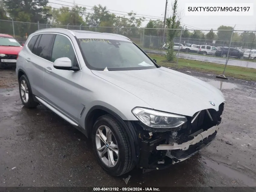 5UXTY5C07M9G42197 2021 BMW X3 xDrive30I