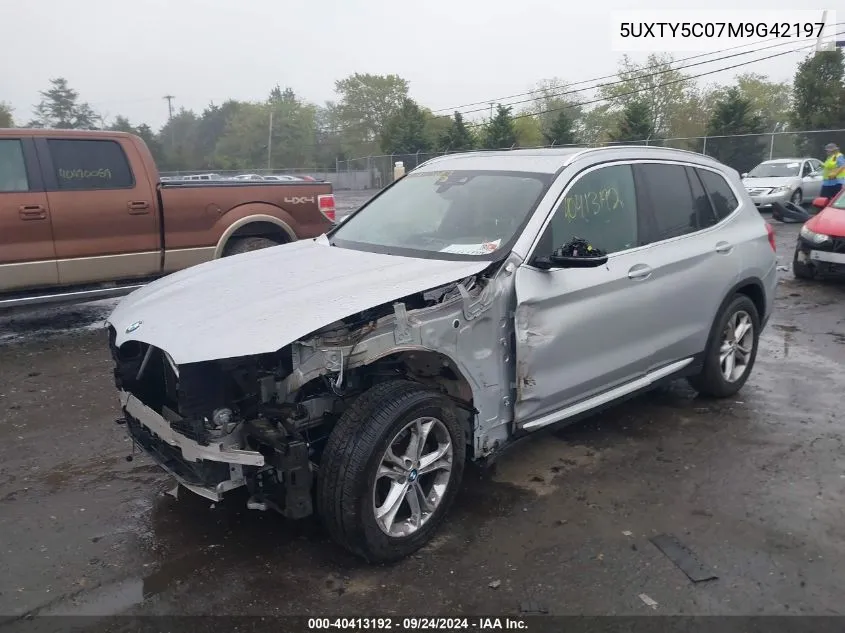 5UXTY5C07M9G42197 2021 BMW X3 xDrive30I